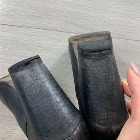 Rag & Bone Black Harrow Leather Heeled Boots - Picture 9 of 13